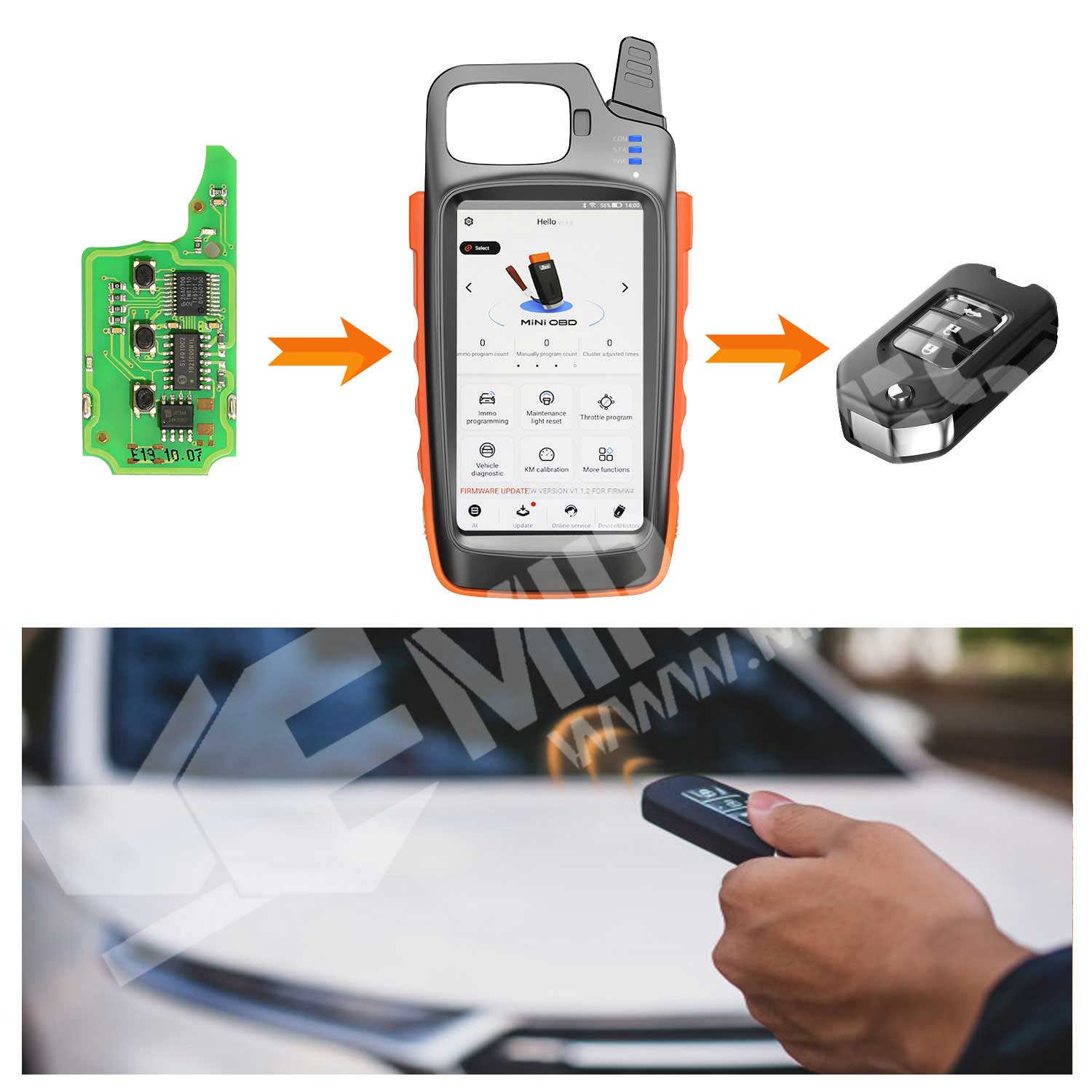 Contain all Xhorse VVDI Key Tool and MINI Key Tool functions Xhorse VVDI Key Tool Max Highlights