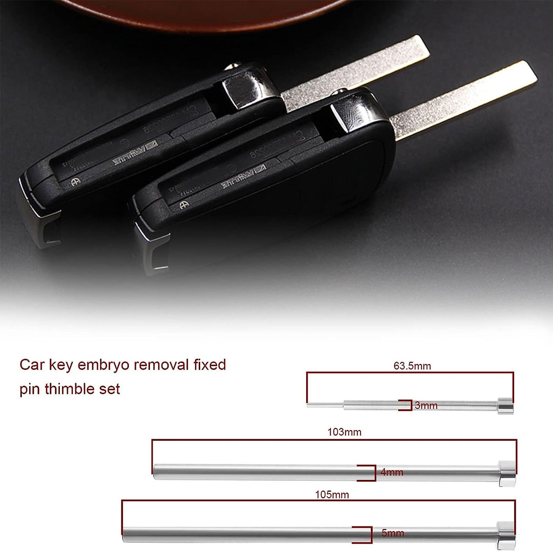 New Pin Tool Remover Kit ( 5pcs )  For Flip Car Remote Key Blade Pin Removal Tool Quick Remover Installation Repair Tool | Emirates Keys
