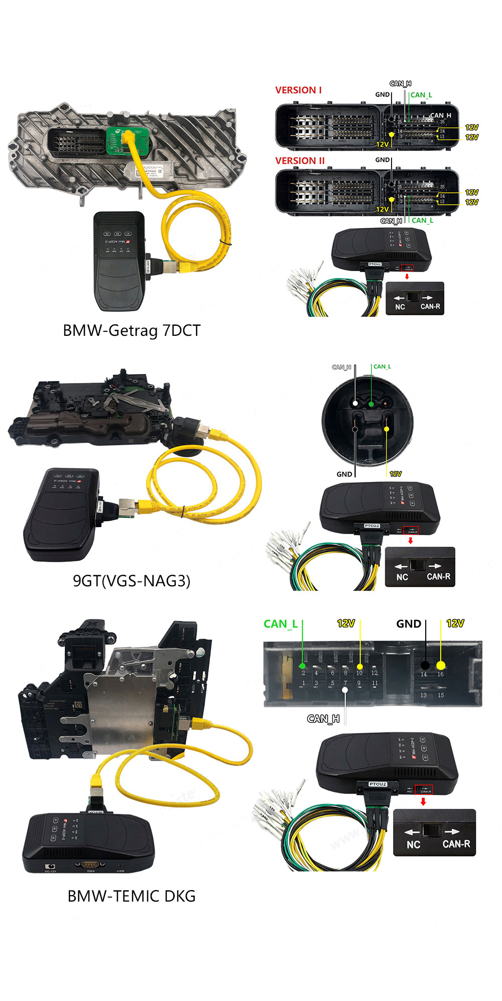 Yanhua Mini ACDP 2 Second Generation Module 19 Yanhua Mini ACDP 2 Module 19 SH725XX Gearbox Clone Support all ZF 8HP,DQ380/DQ381 0DE,MB VGS-NAG3,BMW GETAG 7DCT and BMW TEMIC DKG gearbox clone | Emirates Keys