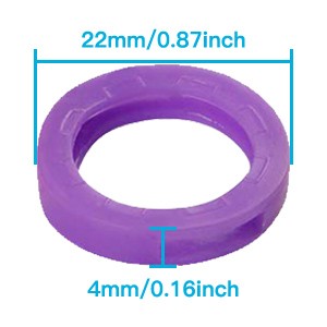 Silicone Key Ring Colorful Toppers  200 PCs Box