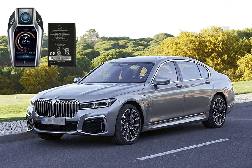 New BMW IDG Display key battery 580mAh Replacement Part Number: MKD35UP / MKD35UP++  / 9442976-01 / AE2536561 / UP120009 / 6814351-01 | Emirates Keys