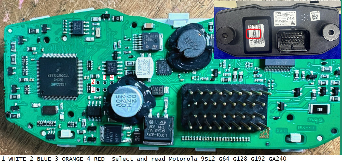 TMPro SW 237 - Ducati Hypermotard 698 Dashboard MAE Memory device is Motorola 9S12G192 100-pin package  | Emirates Keys