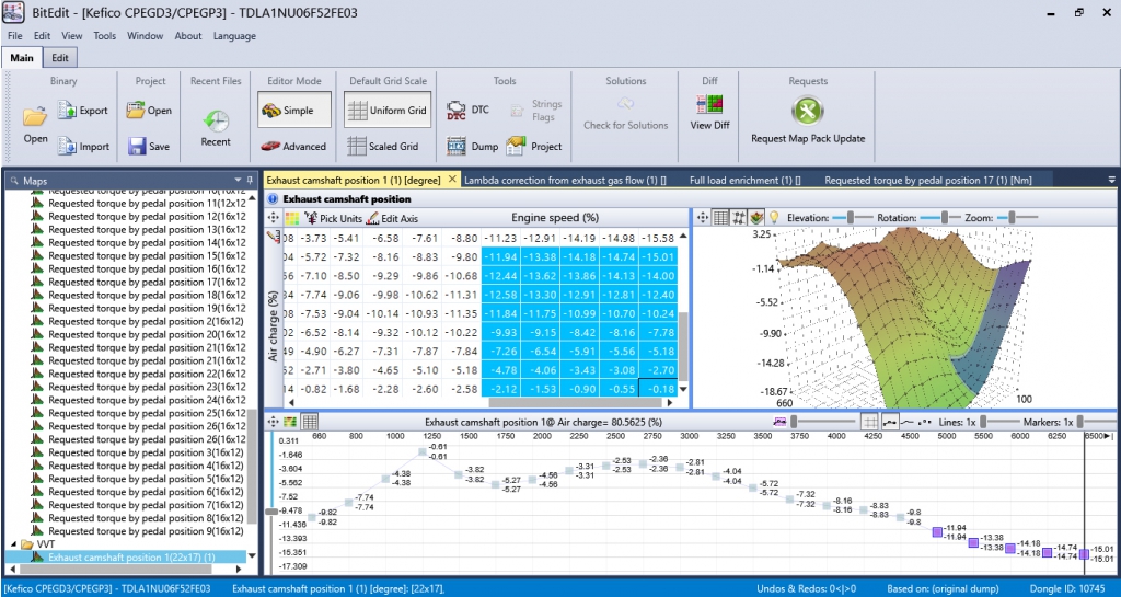 BitEdit Kefico CPEGD3 / CPEGP3 for editing calibrations Kefico CPEGD3 / CPEGP3 ECUs of petrol normal aspirated and turbocharged Kia / Hyundai | Emirates Keys