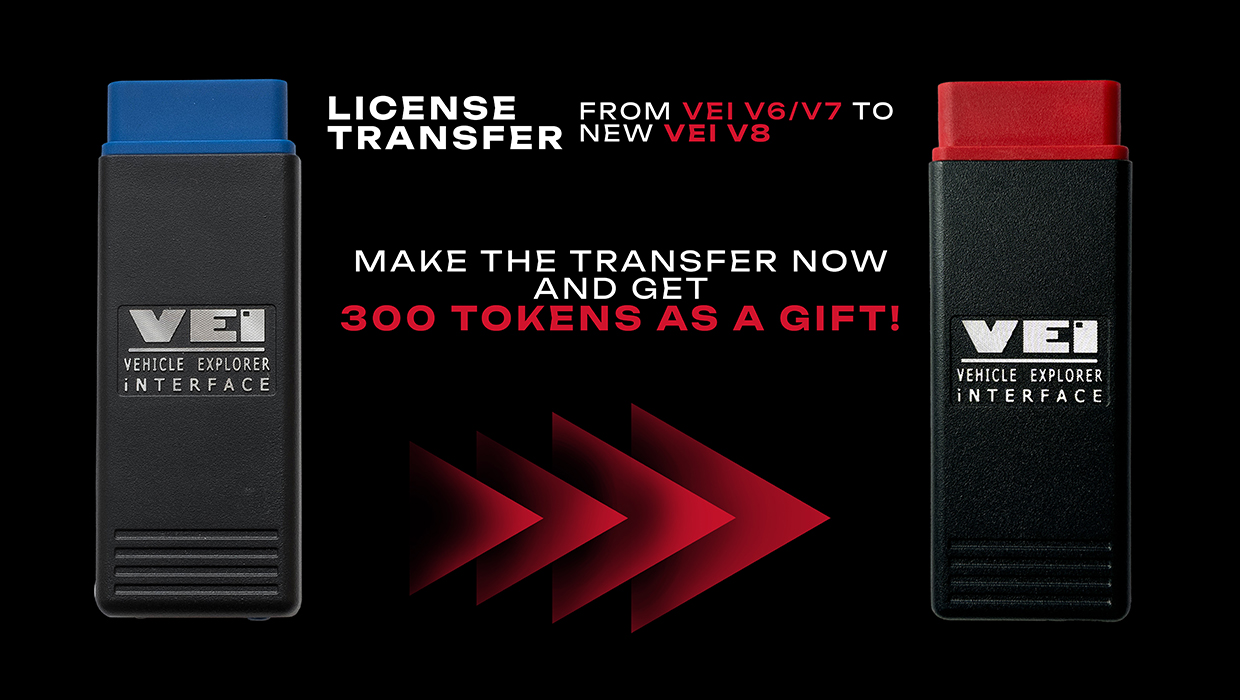 AutoVEI V8 Licence Transfer From Vei V6 / V7 To New VEI V8 After license transfer from VEI V6/7 you will get 300 tokens as a GIFT! | Emirates Keys